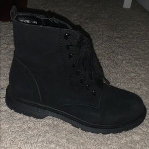 Primemark combat lace up black boots size 6